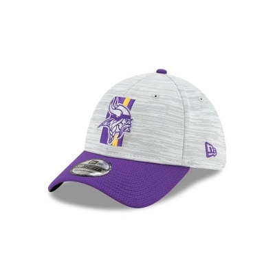 Minnesota Vikings Gorra | New Era Official NFL Training 39thirty Stretch Fit Cap Mexico - Morados